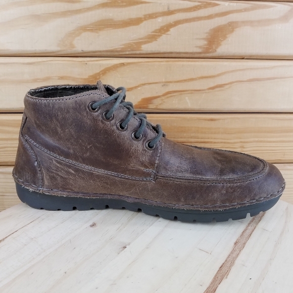 Roan by Bed Stu TOBIAS Mens Distressed Lace Up Leather Chukka Ankle Boots Brown - Picture 9 of 13